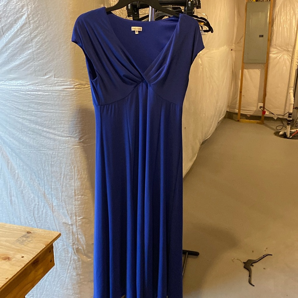 Royal blue sm cap sleeve dress